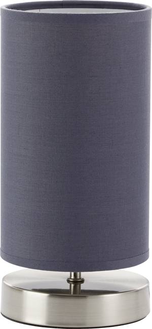 Brilliant Nachttischleuchte Claire Eisen//Grau E14 40W Schalter Metall Texil